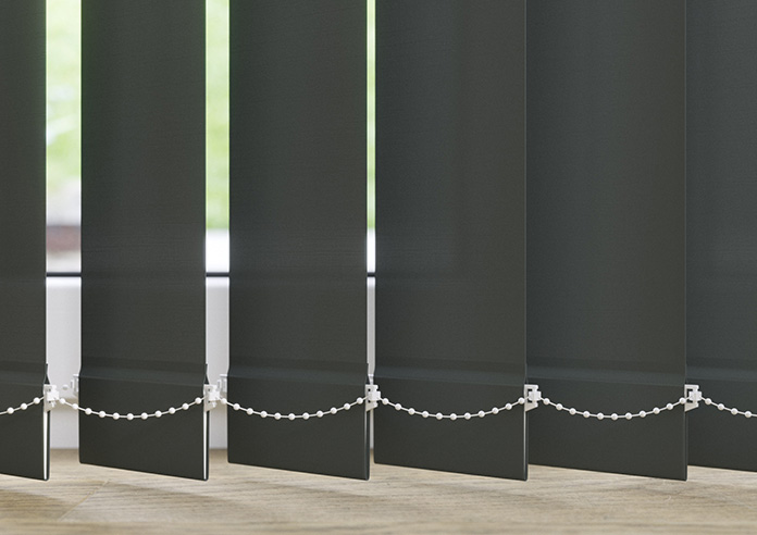 Amalfi, Pitch Black - Vertical Blind Slats - Image 3
